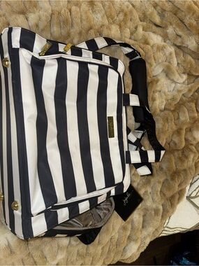 Ju-Ju-Be Navy and White Striped Baby Bag